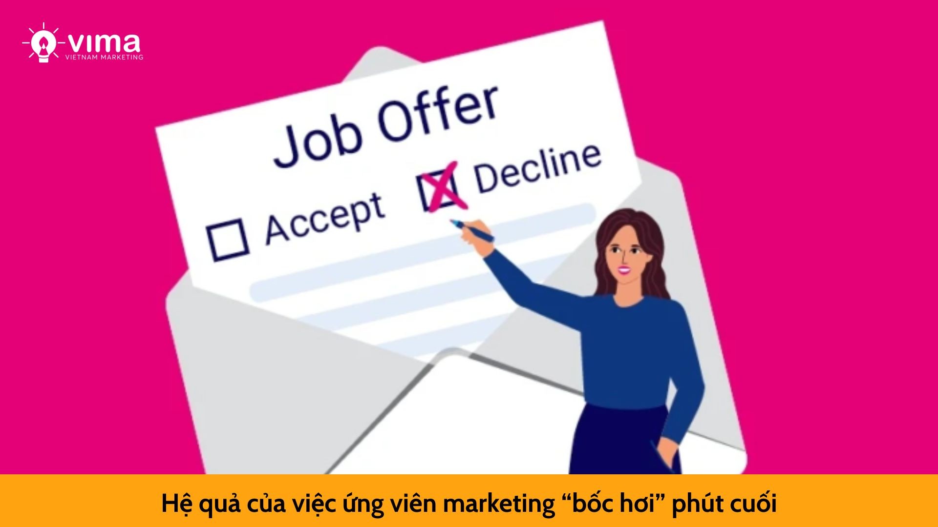 Hệ quả của việc ứng viên marketing “bốc hơi” phút cuối